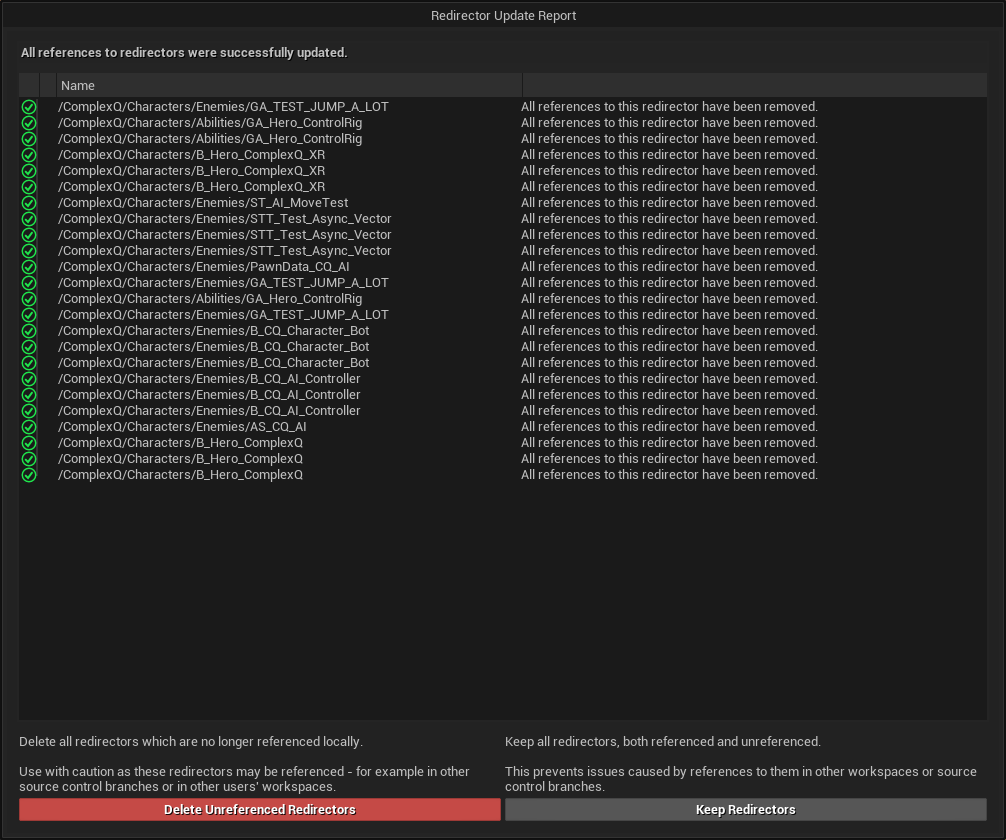 New Update Redirector References Menu