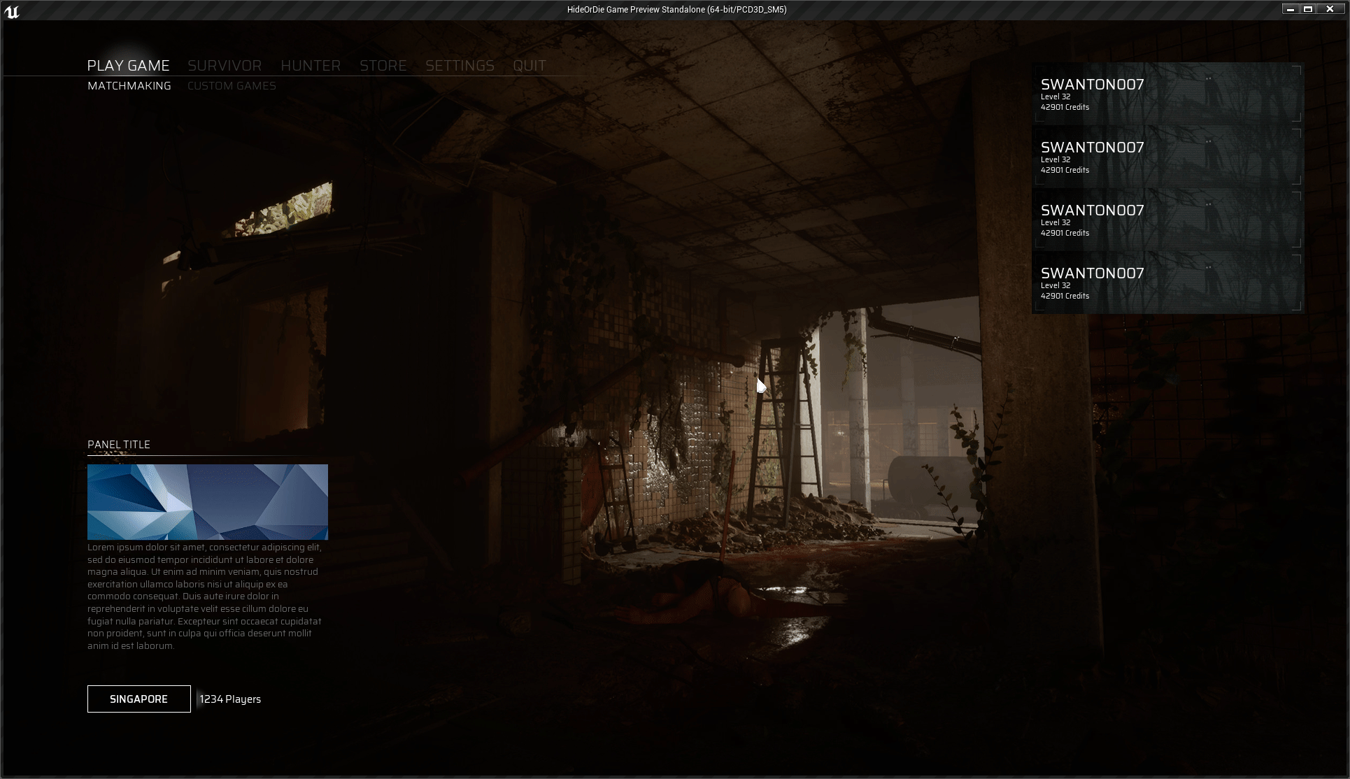 Hide or Die - Freelance