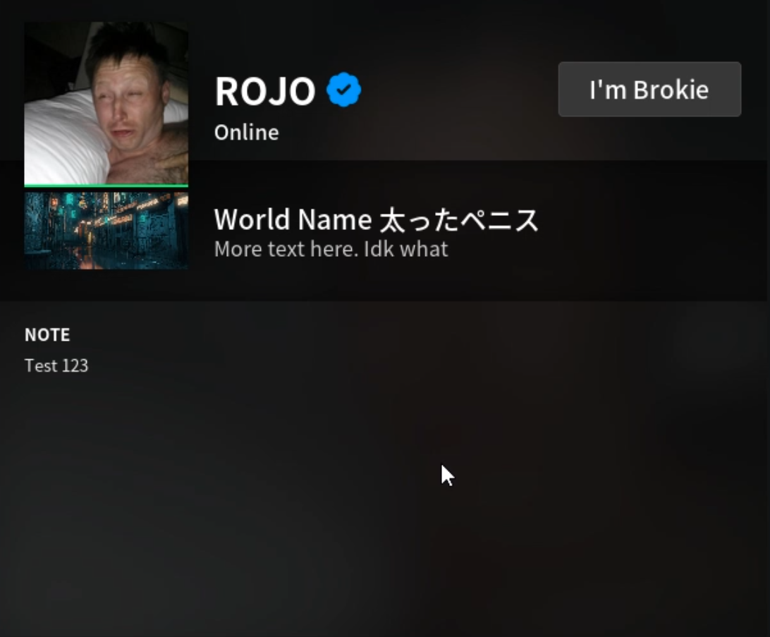 Holodeck Game Profile