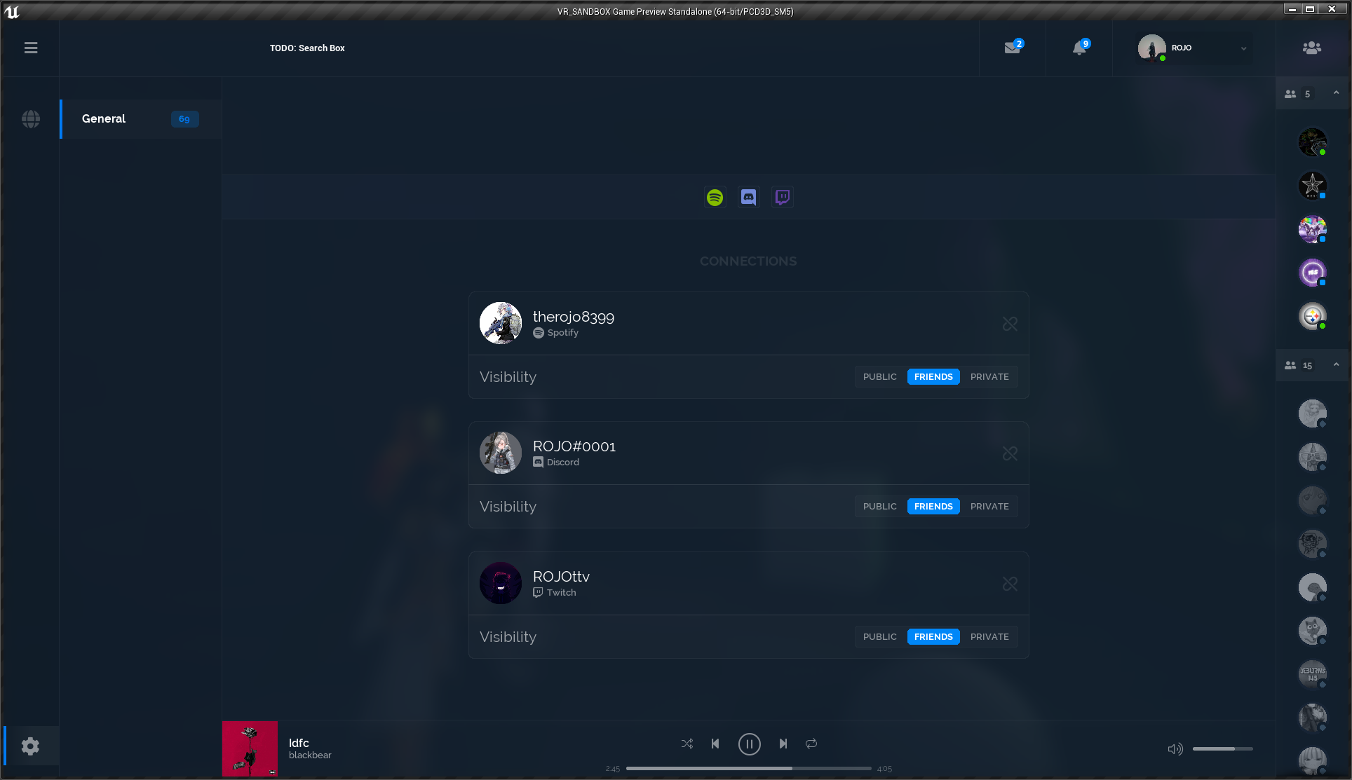 Main Menu Test 2