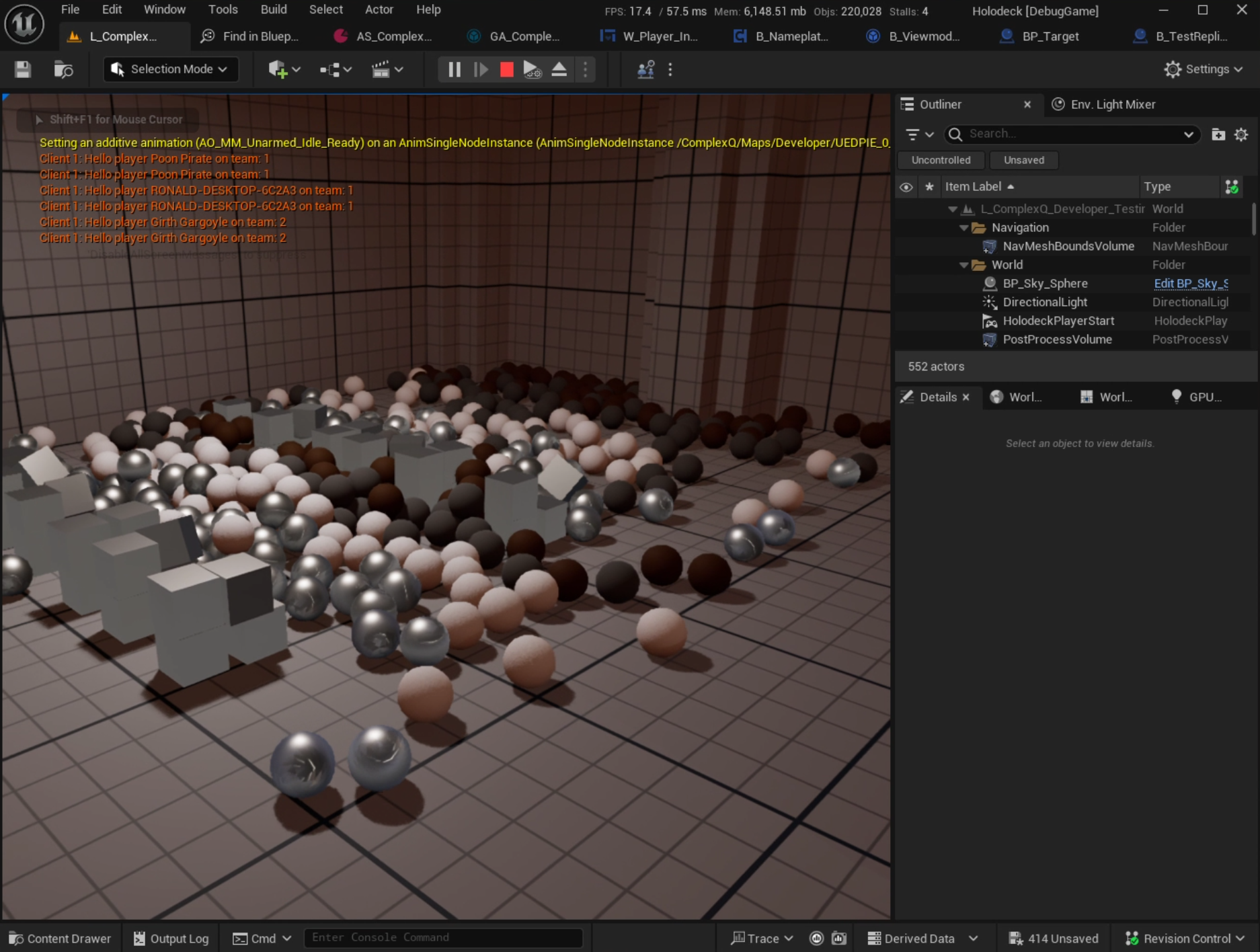 Replicated Physics Plugin